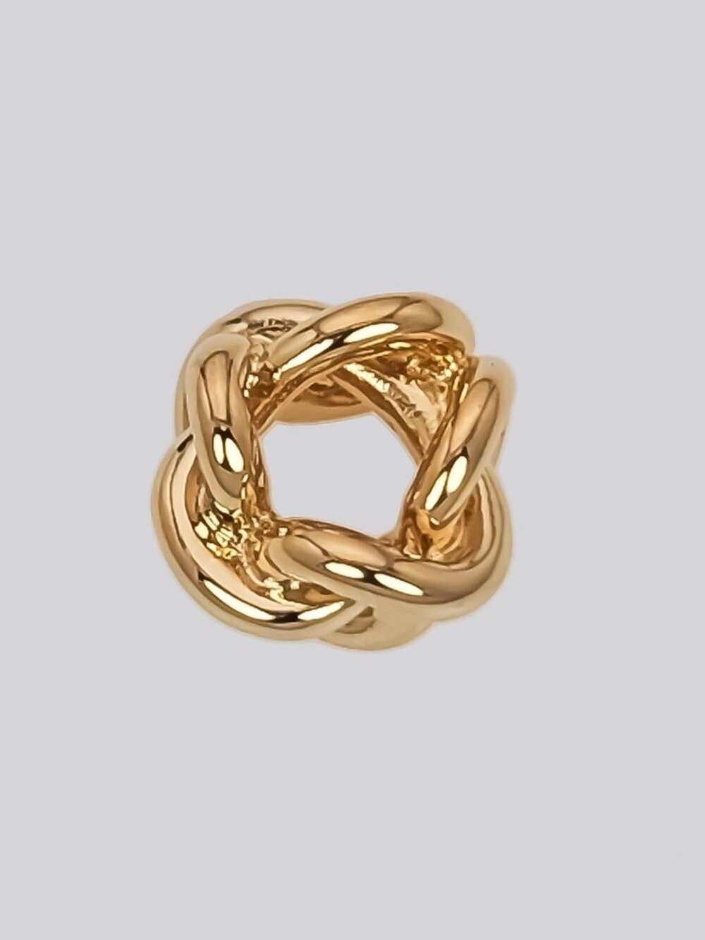 Authentic Pandora 14K Gold Plated Infinity Knot Spacer Charm New in Box